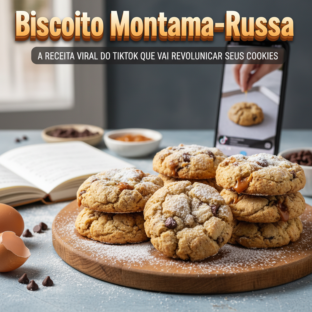 Biscoito Montanha-Russa: A Receita Viral do TikTok que Vai Revolucionar Seus Cookies