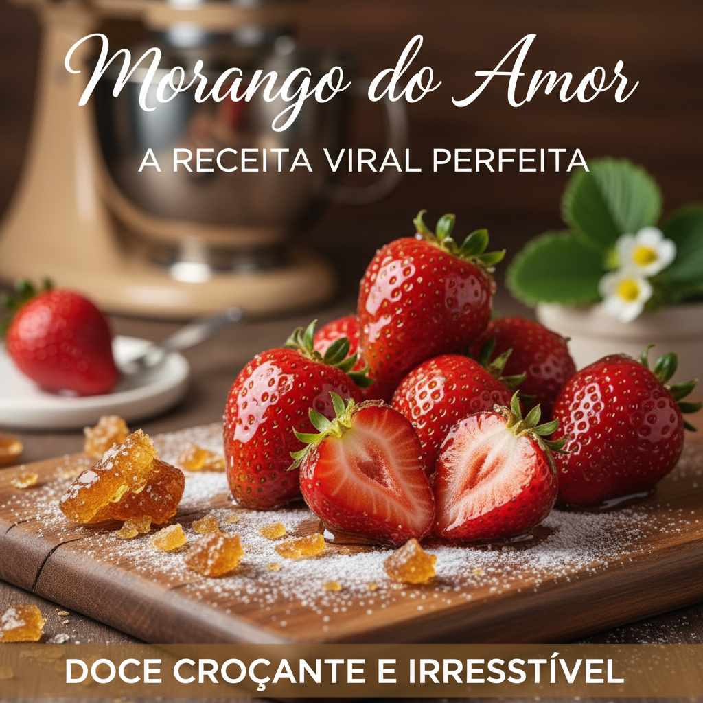 Morango do Amor: A Receita Viral Perfeita para um Doce Crocante e Irresistível
