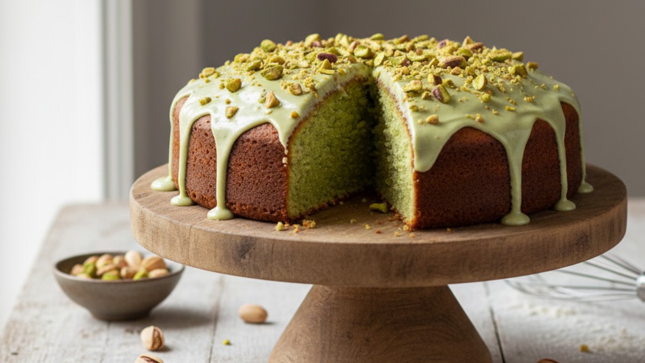 A Receita Definitiva do Bolo de Pistache Caseiro: Macio, Úmido e com Sabor Autêntico