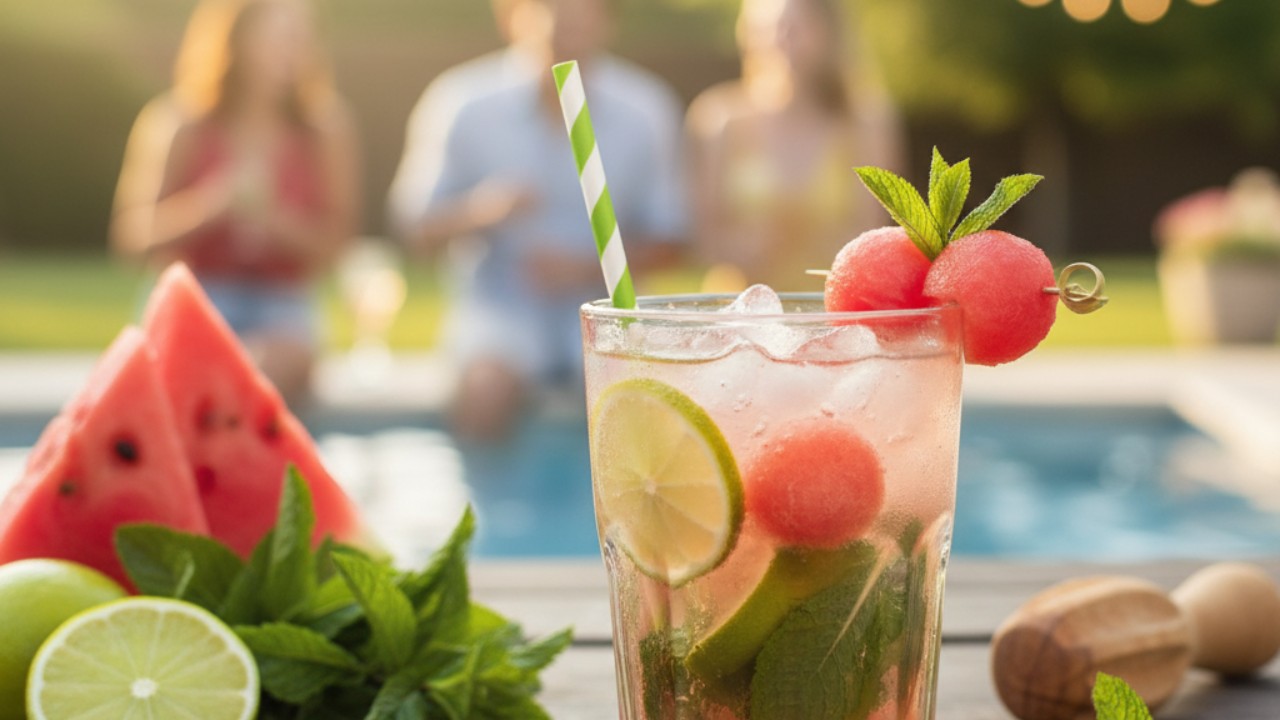 Mocktail Viral: A Receita do Mojito de Melancia Refrescante para Sua Festa