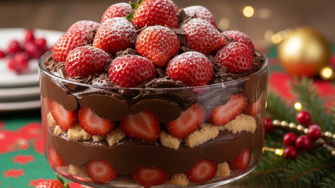 O Clássico e Irresistível Pavê de Chocolate com Morango: Receita Perfeita para o Natal 2025
