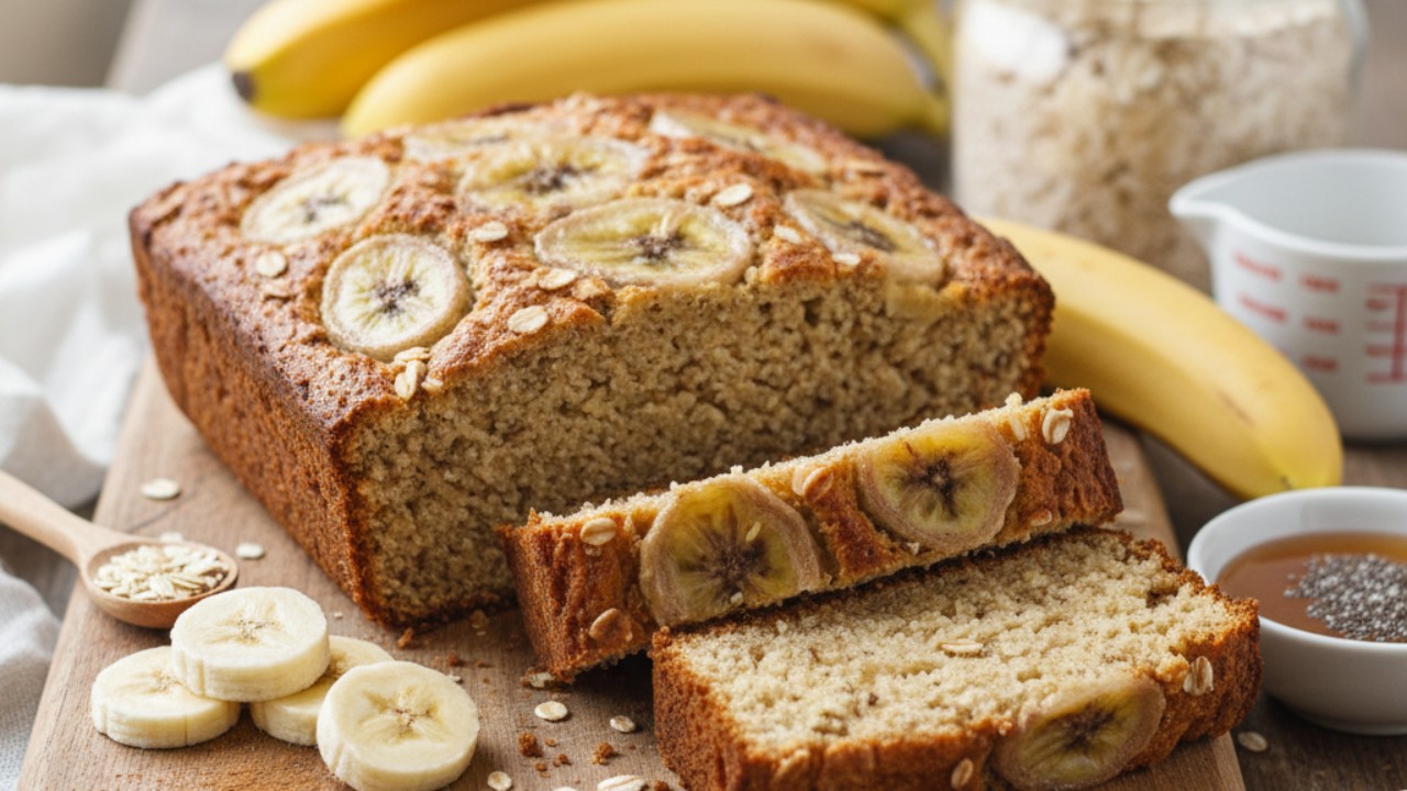 Bolo Fit de Banana com Aveia: Receita Saudável, Rica em Fibras e Sem Açúcar Refinado