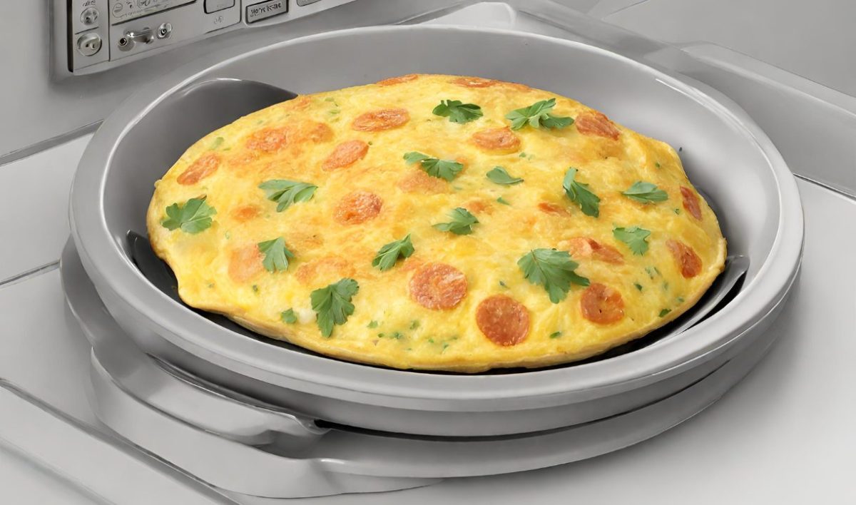 Omelete no microondas