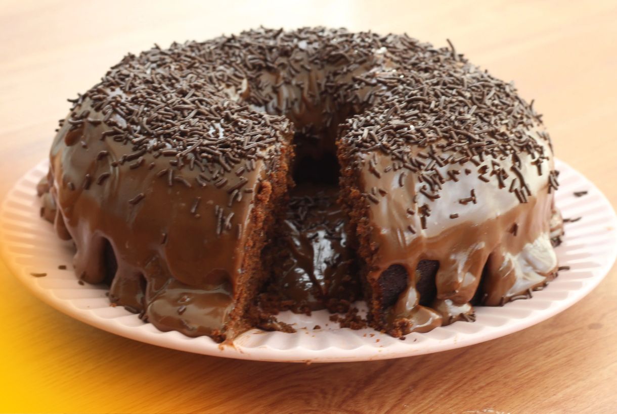 Receita de bolo vulcão de chocolate