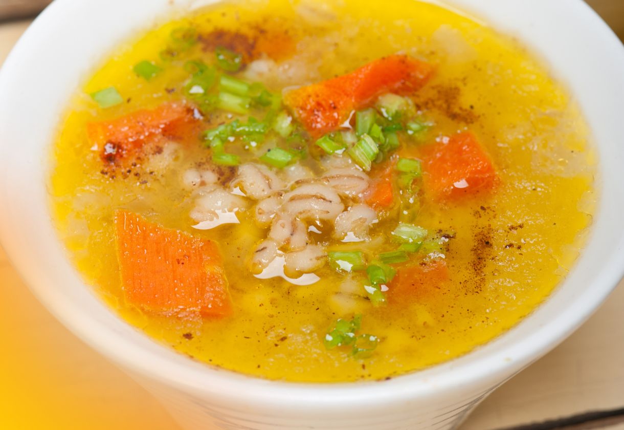 Receita de Caldo de Legumes com Quinoa