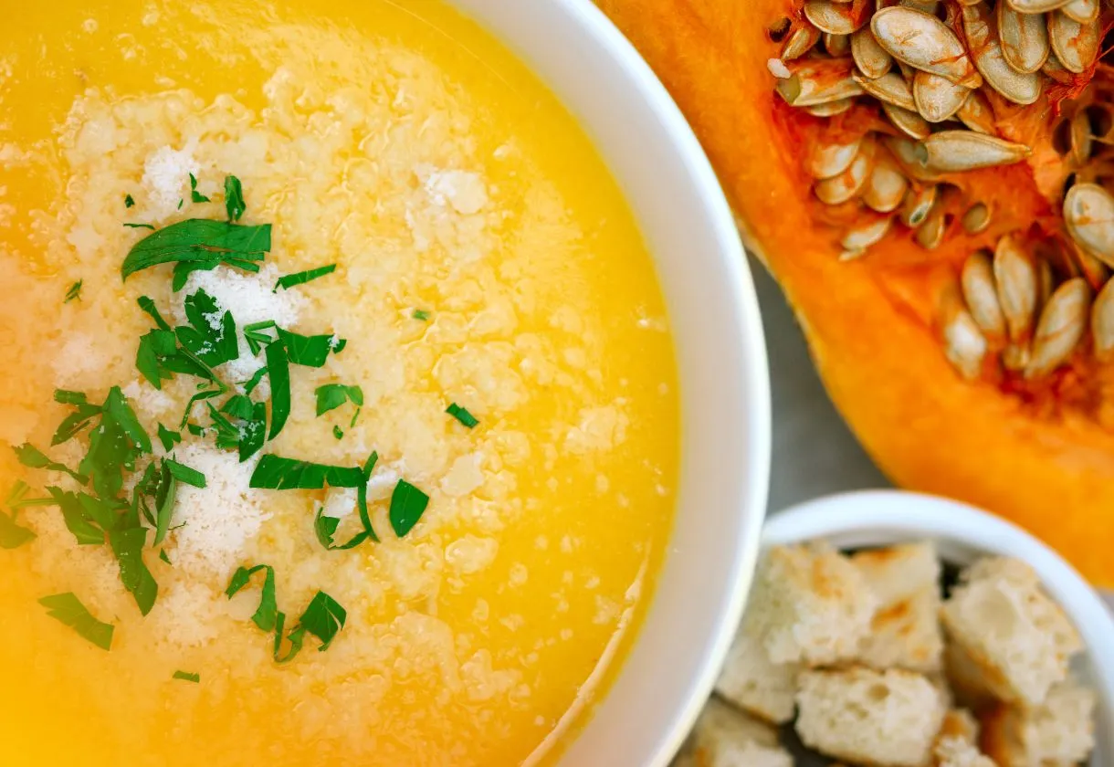 Receita de Sopa de Abóbora Cremosa