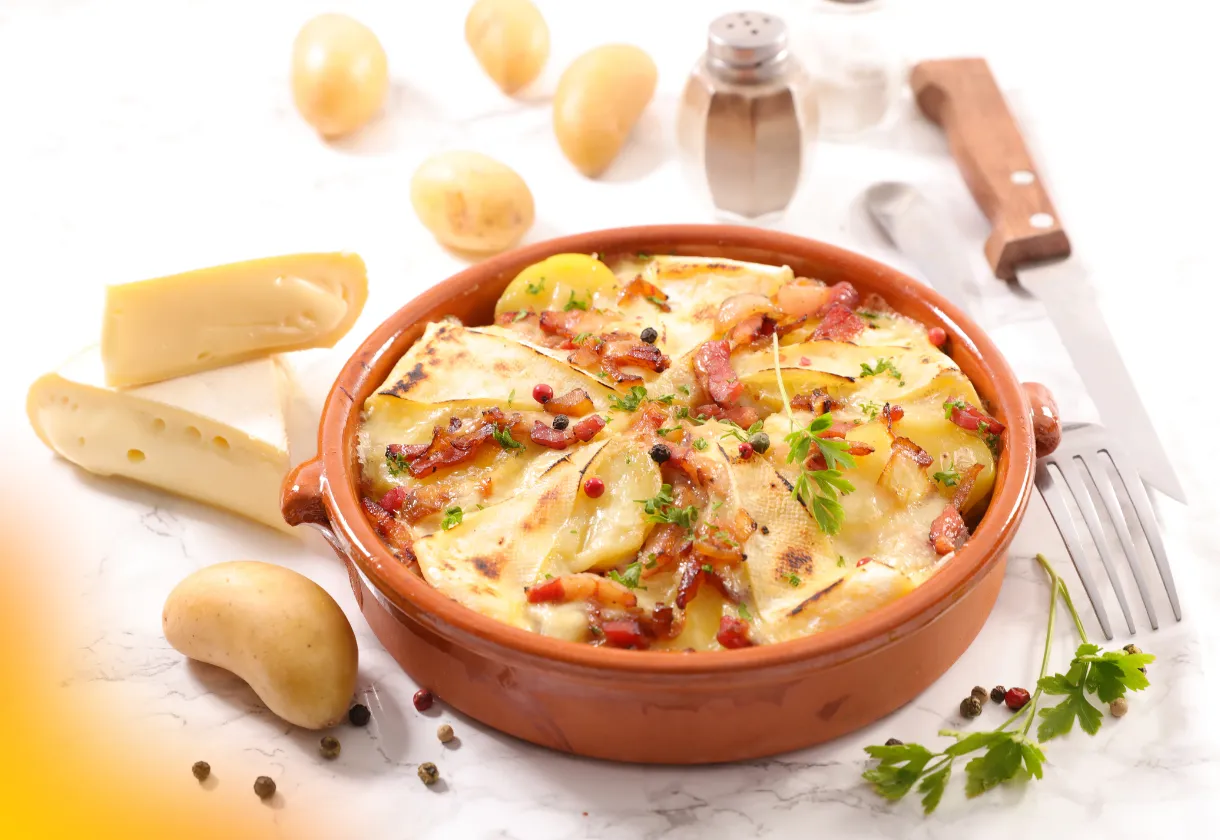 Receita de Frango com Creme de Batata e Bacon