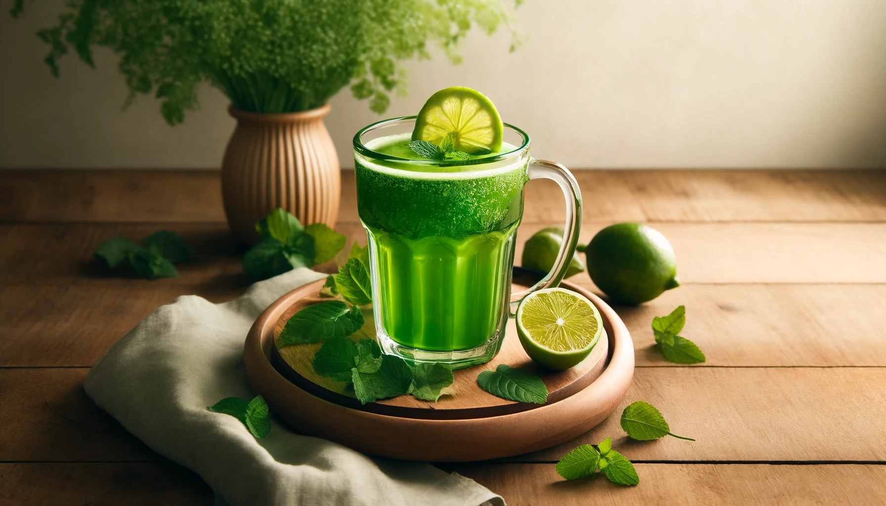 Receita de Suco Verde para Equilibrar a Glicose