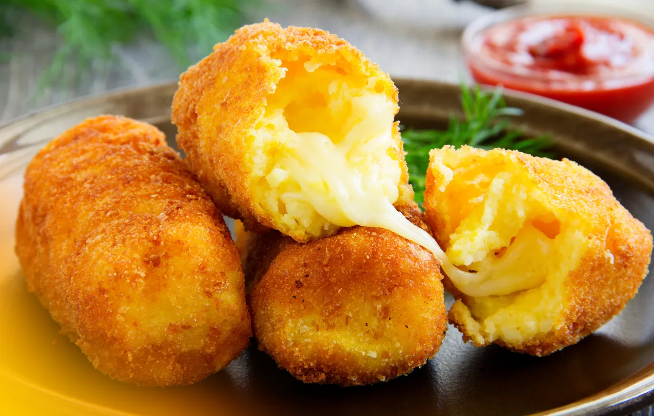 Receita de Croquetes de Batata com Queijo