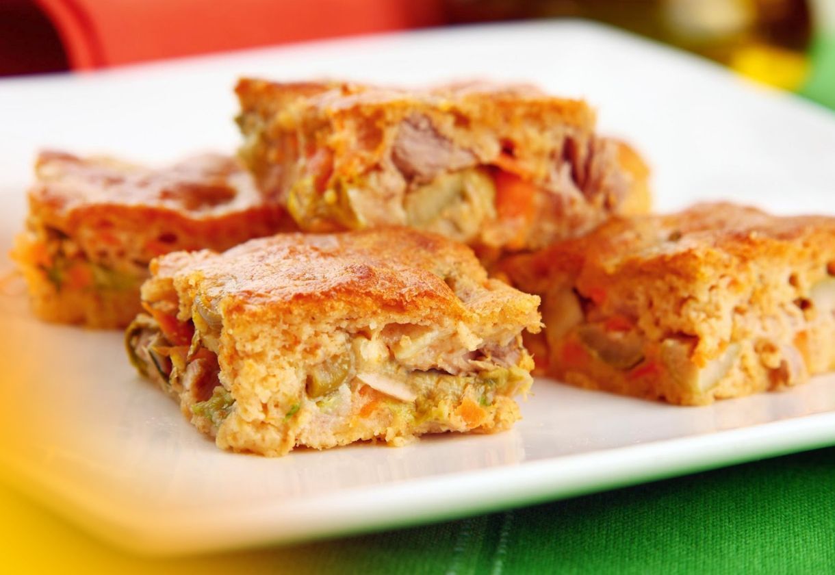Receita de Torta de legumes com frango