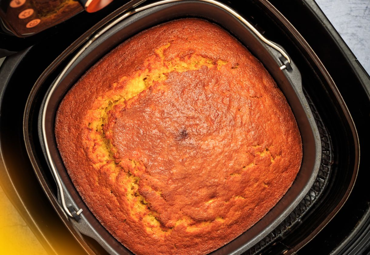 Receita de Bolo de Fubá na Airfryer