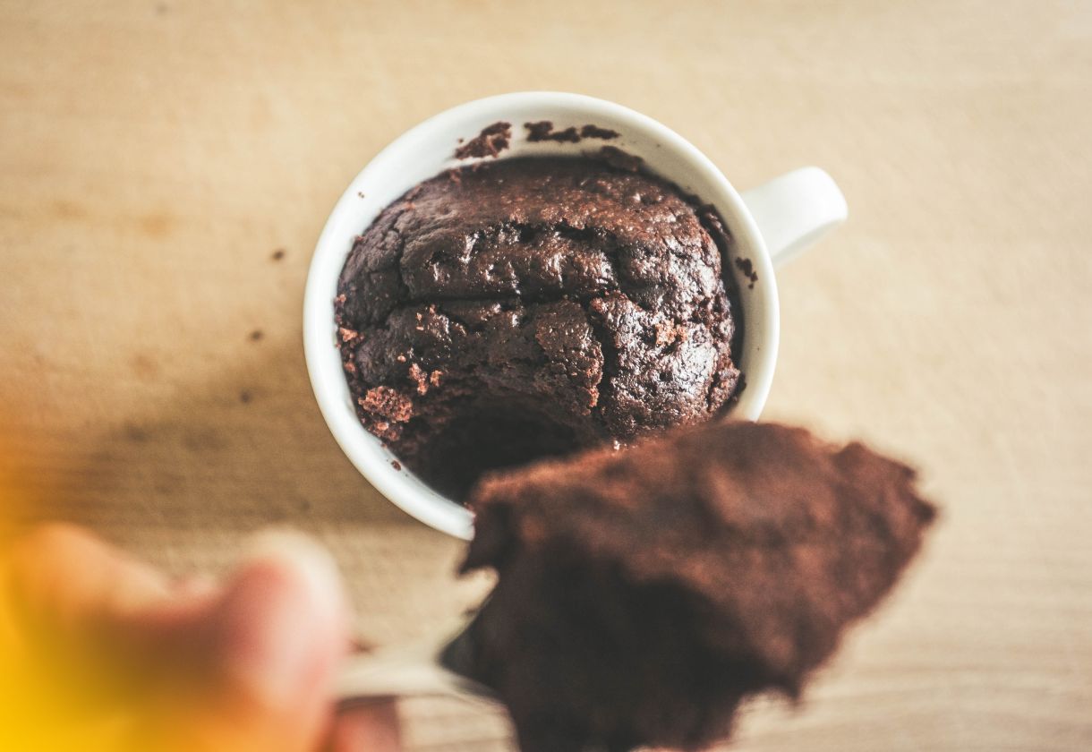 Receita de Bolo de Caneca Fofinho Branco