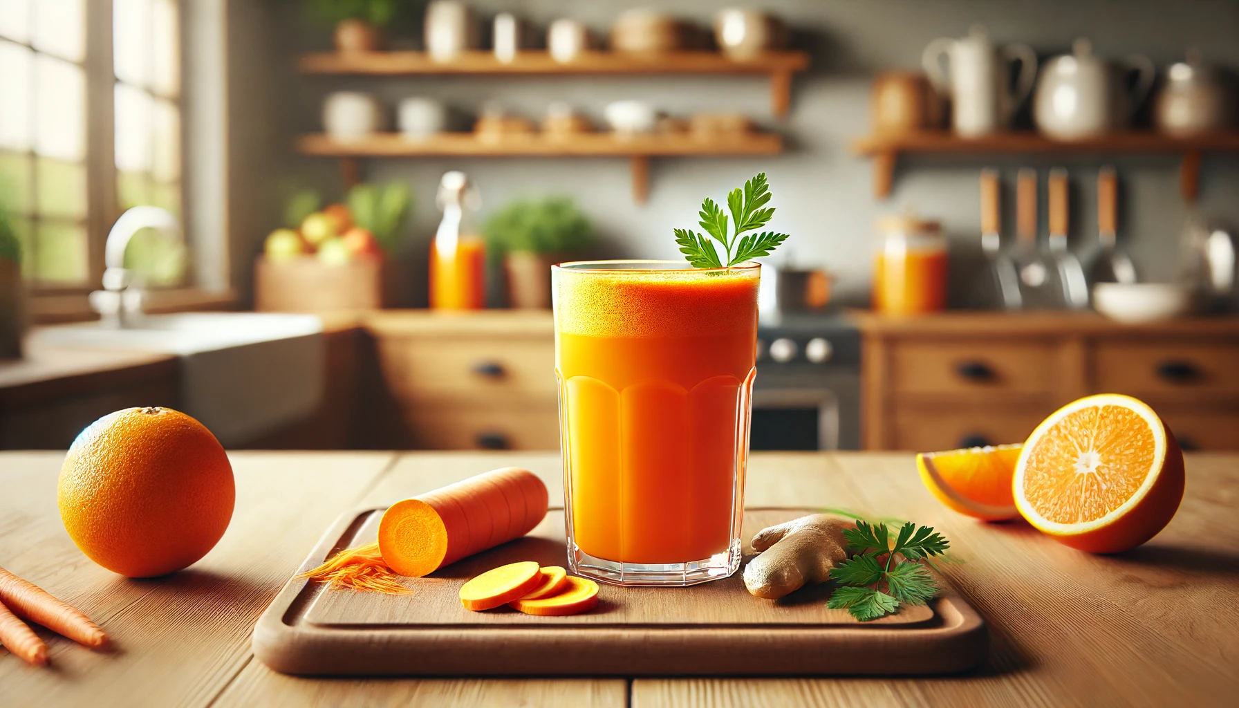 A Receita Perfeita de Suco de Laranja com Cenoura e Gengibre para Saúde e Bem-Estar