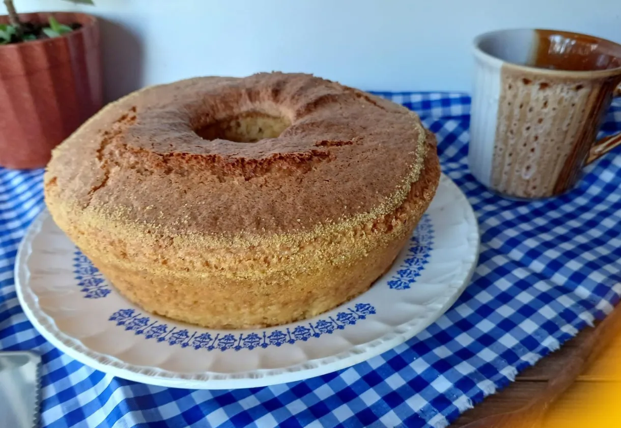 Receita de Bolo de fubá na airfryer