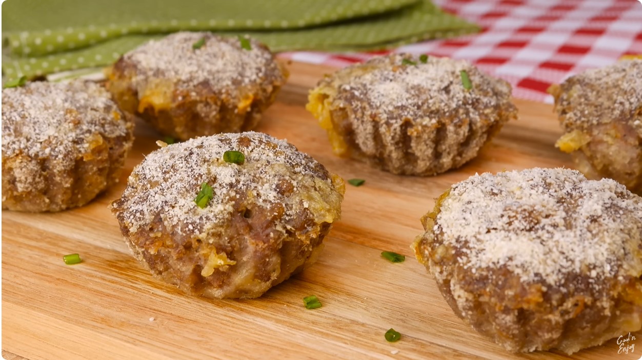 Tortinha de Carne Moída Sem Massa para Aumentar a Proteína da Alimentação