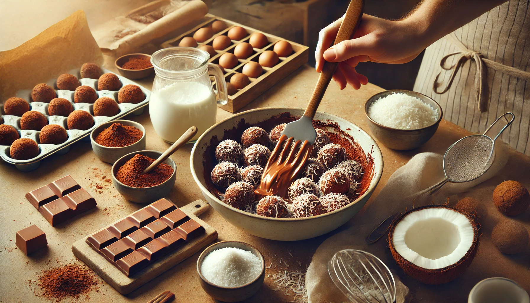 Trufas de Cacau com Coco: O Docinho Low Carb Mais Procurado