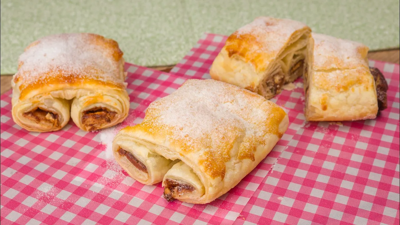 Folhado com Chocolate Kinder: Surpresa Irresistível para o Almoço do Dia dos Pais!