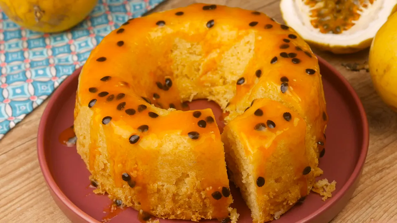 Bolo de Maracujá com 1 Ovo na Airfryer: Pronto em Poucos Minutos e Delicioso!