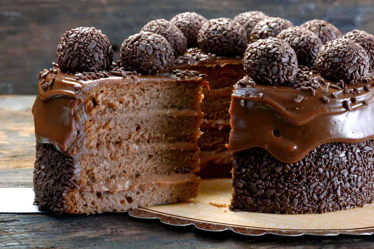 Reviva as Festinhas de Infância com este Bolo Gelado de Brigadeiro