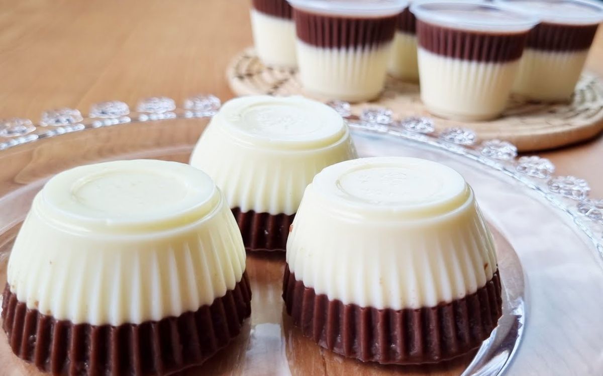 Pudim de Leite Ninho com Chocolate no Copinho:  Simples e muito Gostoso, além de fácil de fazer