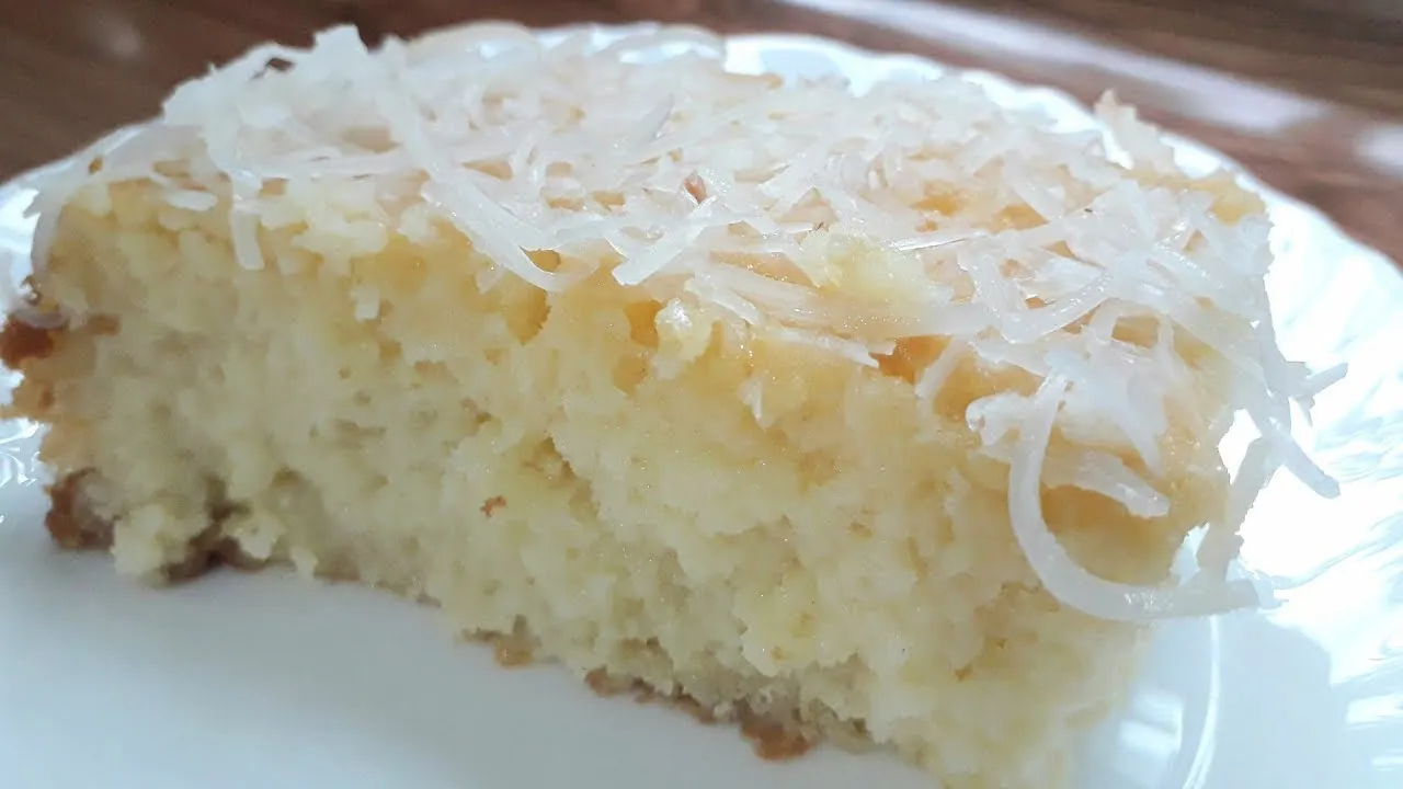 Bolo toalha felpuda o bolo de coco mais molhadinho e fofinho de todos