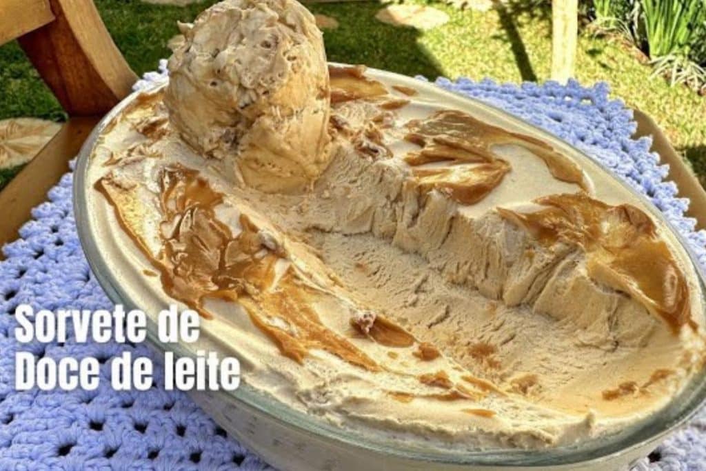 Aprenda a fazer um delicioso sorvete caseiro de doce de leite que vai conquistar seus familiares e amigos