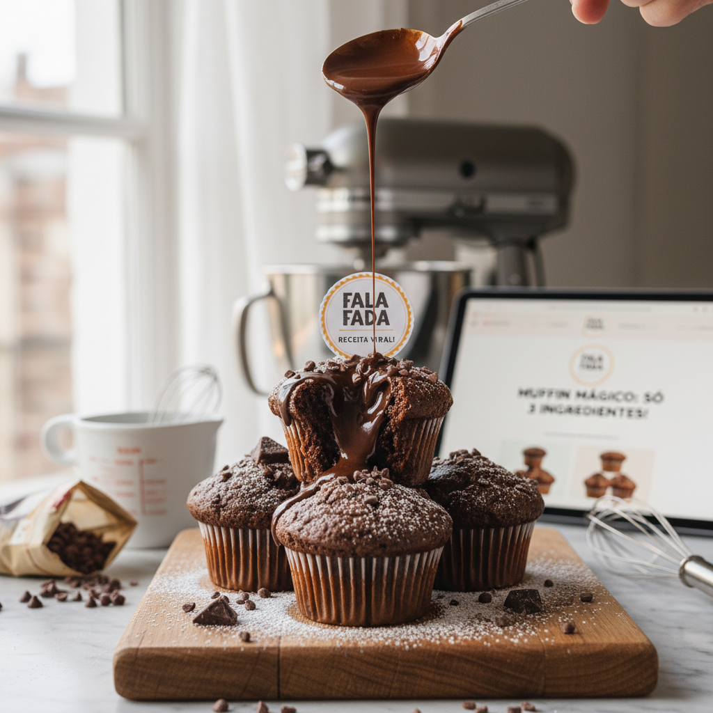 O Muffin de Chocolate Viral do TikTok que Amamos