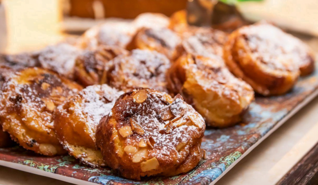 Rabanada de Forno no Tabuleiro