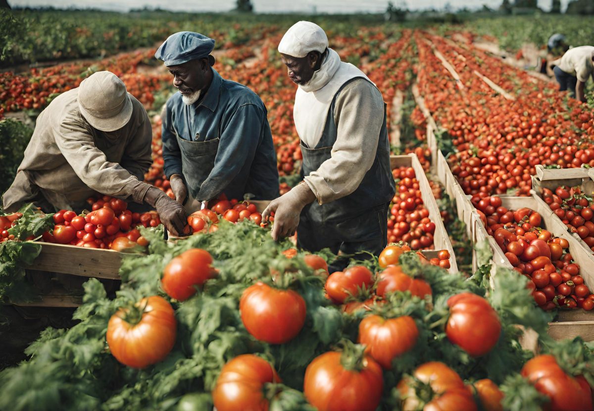 Cultivo e Colheita dos Tomates