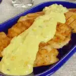 Filé de frango com creme de milho