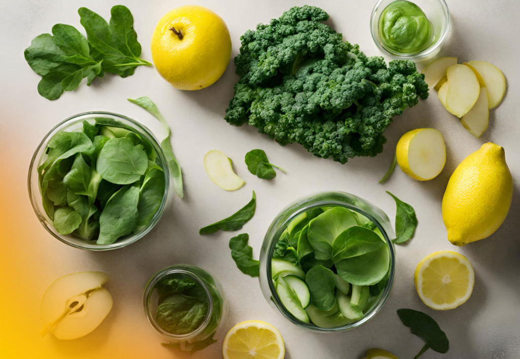 Ingredientes principais do suco detox