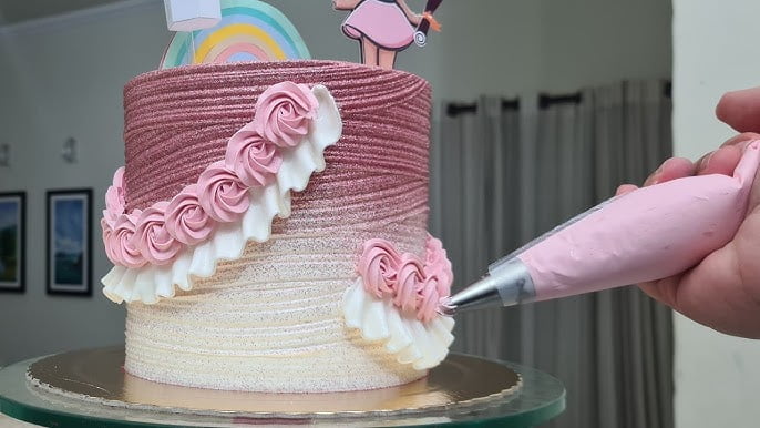 bolo com texturas 3d