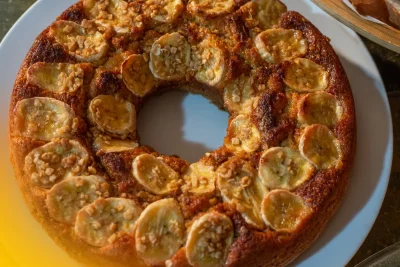 Receita de Bolo de casca de banana
