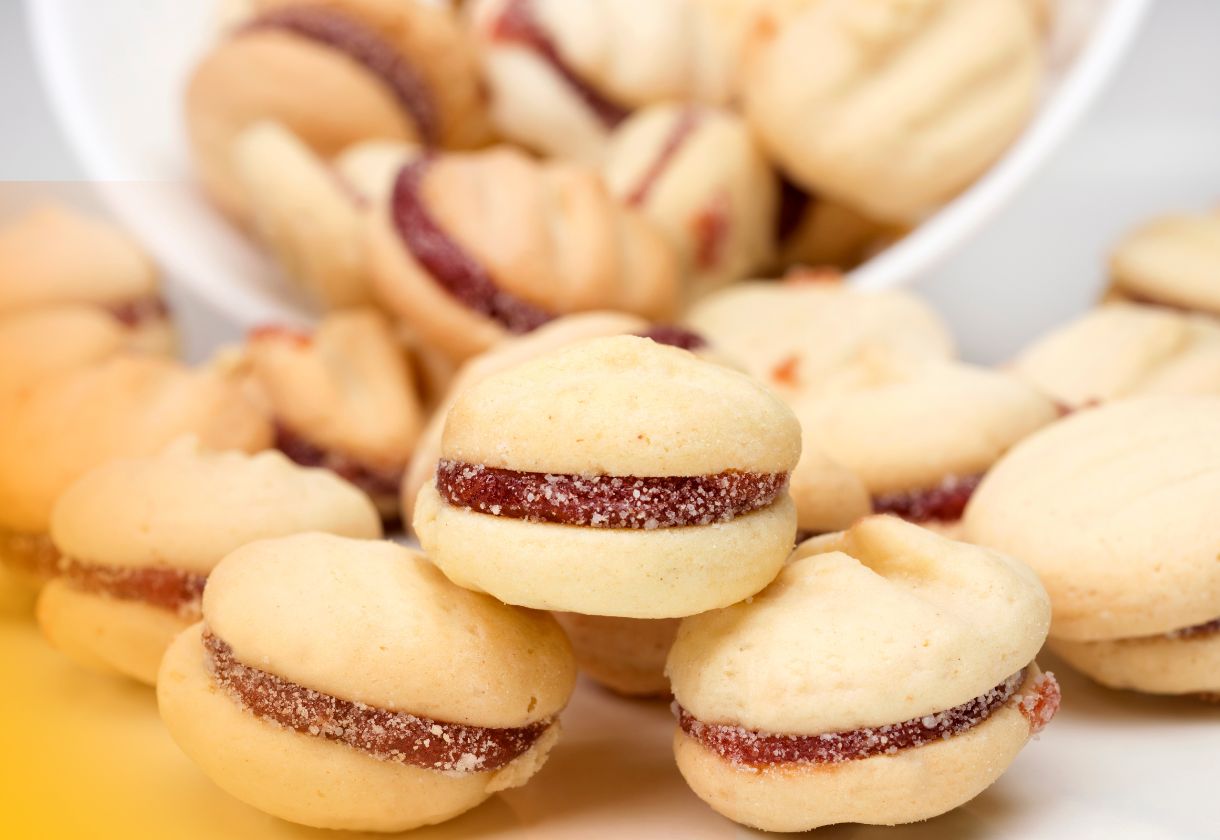 Biscoito amanteigado com goiabada