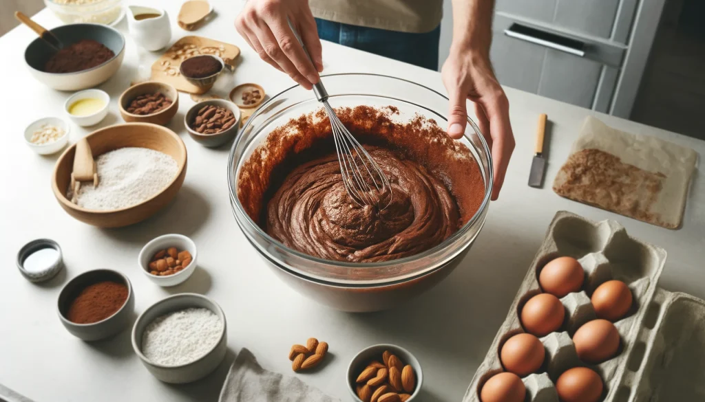 Modo de Preparo do Bolo de Chocolate Sem Açúcar e Trigo