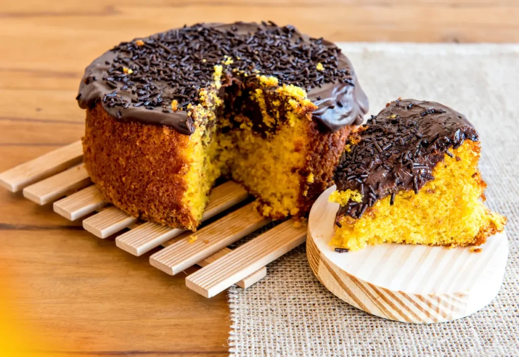 Receita de Bolo de Cenoura Recheado com Brigadeiro