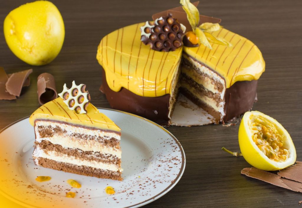 Receita de Bolo de Maracujá com Chocolate