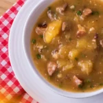 Receita de Caldo de Mandioquinha com Carne Seca