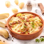 Receita de Frango com Creme de Batata e Bacon
