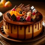 Receita de Torta de bolacha com flan e chocolate