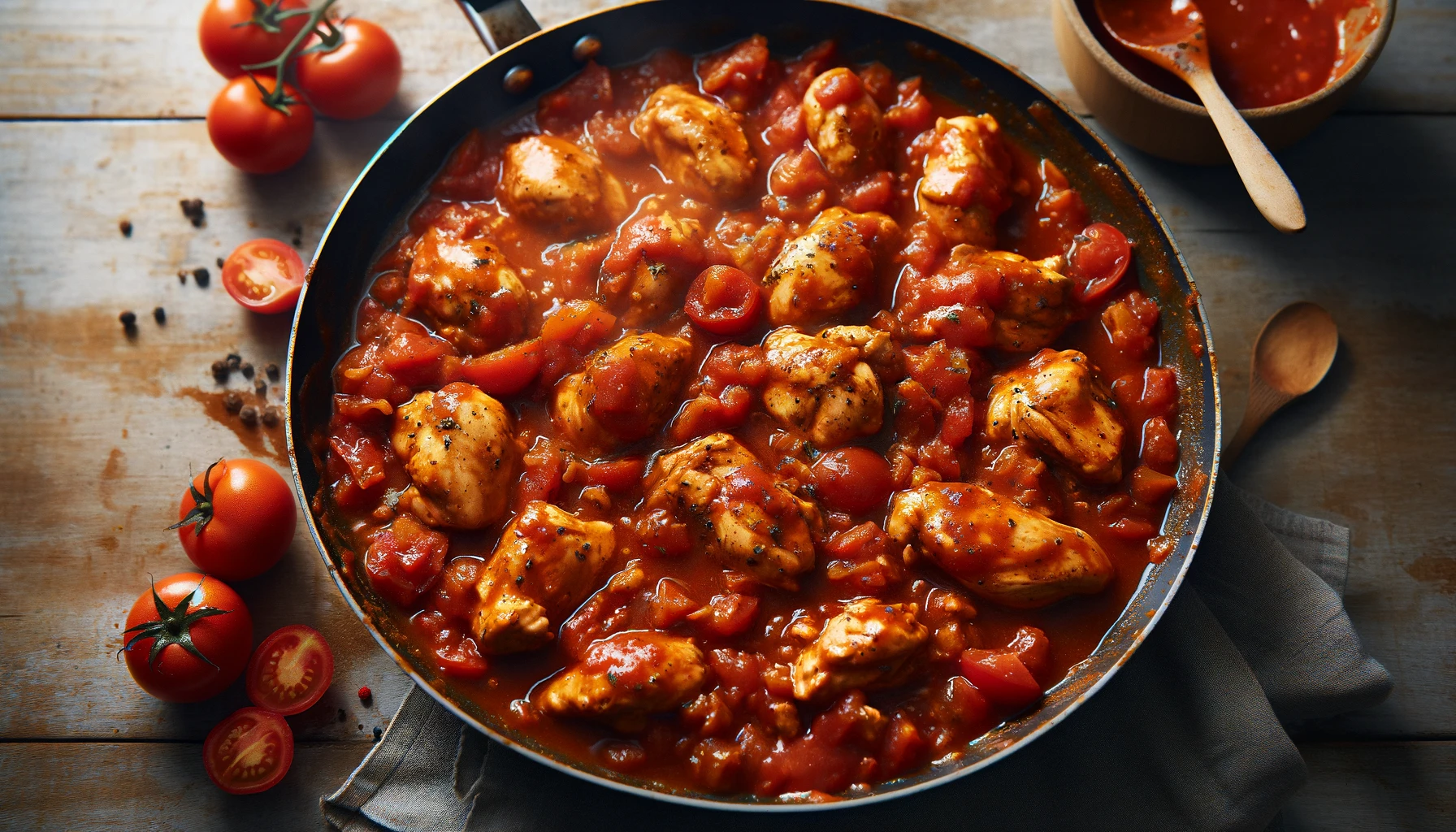 Receita de frango ao molho de tomate