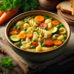 Sopa de Capeletti com Legumes