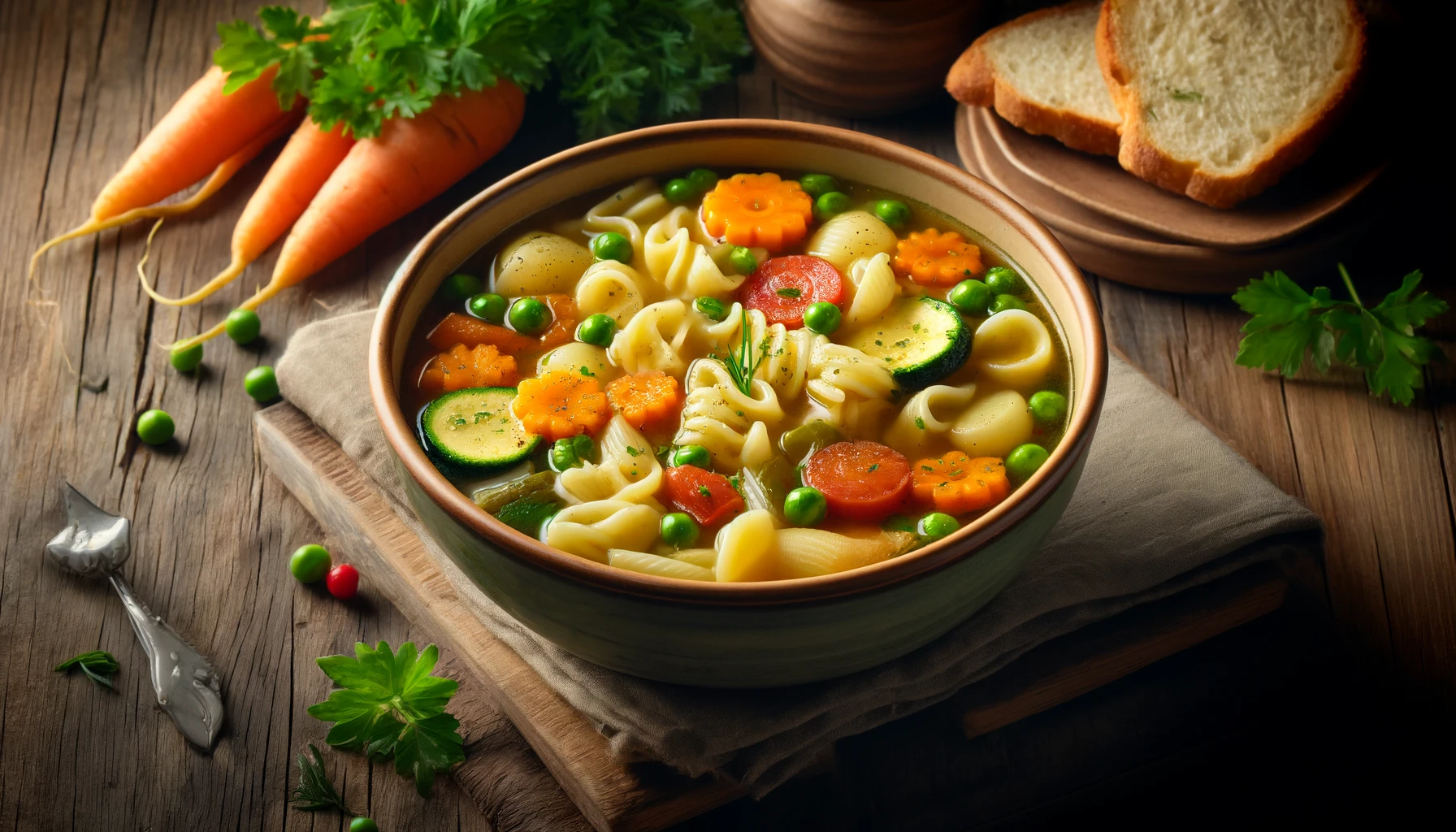 Sopa de Capeletti com Legumes