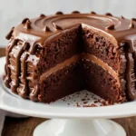 Bolo de Chocolate Molhadinho com Mousse