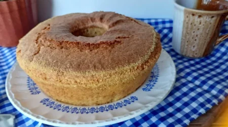 Bolo de fubá na airfryer
