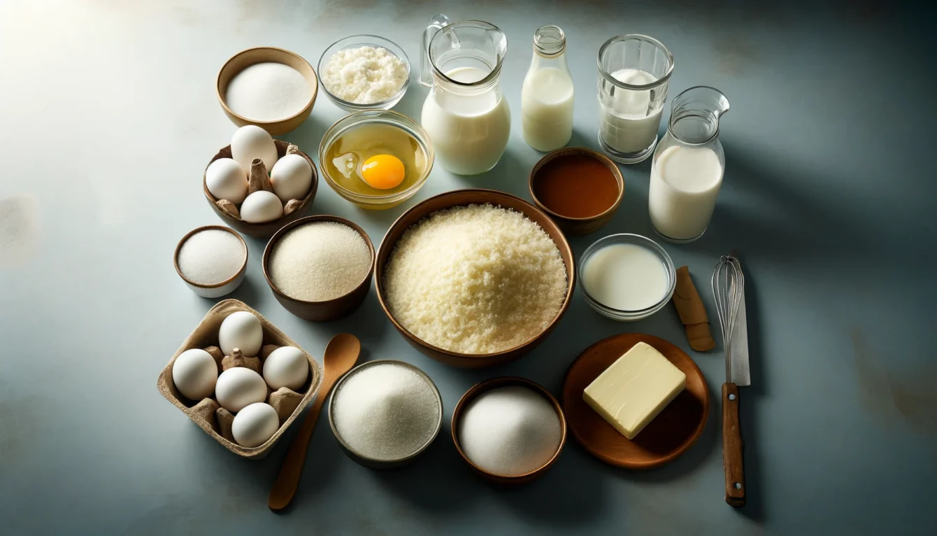 Ingredientes Simples e Fáceis de Encontrar para o Bolo de Tapioca de Liquidificador