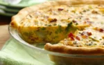 Quiche de brocolis com bacon
