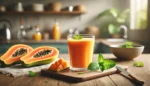 Suco de Mamao com Hortela para Equilibrar a Glicose