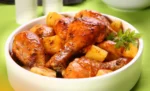 frango assado com batata