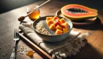 Receita Fit Aveia com Mamão e Chia para um Café da Manhã Saudável e Energético
